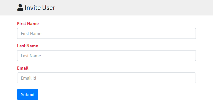 Admin invites employees